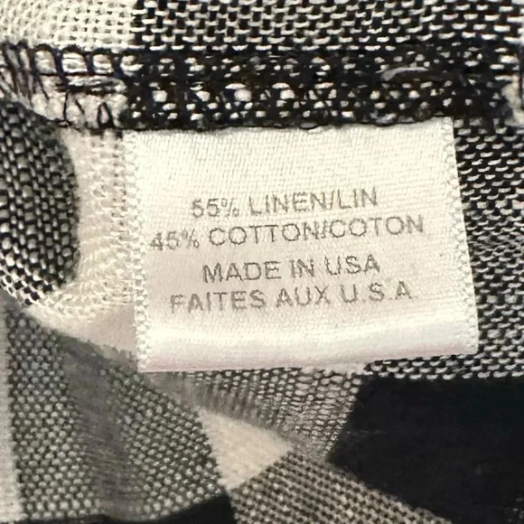 MISA Los Angeles Gingham Tassel Sleeve Off the Shoulder Top Size Small - Picture 7 of 9